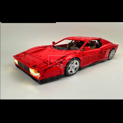 레고 MOC 창작 테크닉 신제품 Ferrari Testarossa 페라리 테스타로사 슈퍼카 MOC-98925 호환 한정판