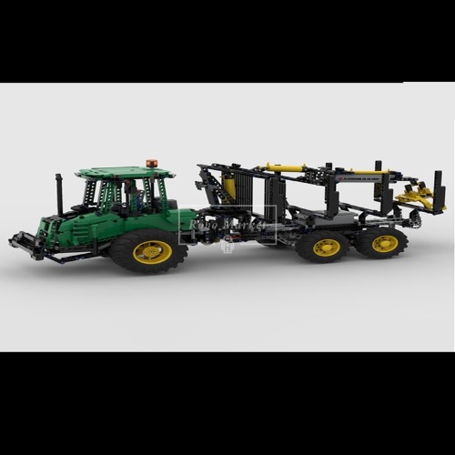 레고 MOC 창작 테크닉 신제품 John Deere 1010D 6x6 Forwarder 포워더 차량 MOC-102400 호환 한정판