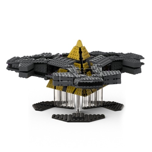 레고 시티 호환 Goauld HaTak Mothership 고울드 마더쉽 오래된 집 MOC-124664 신제품 창작