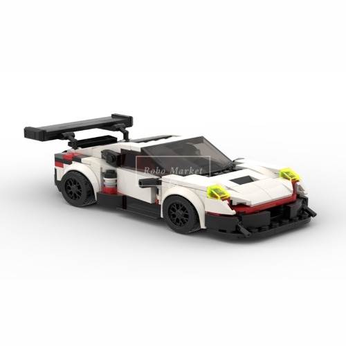 레고 스피드챔피언 호환 Porsche 911 RSR 포르쉐 그리스 슈퍼카 MOC-43399 신제품 창작