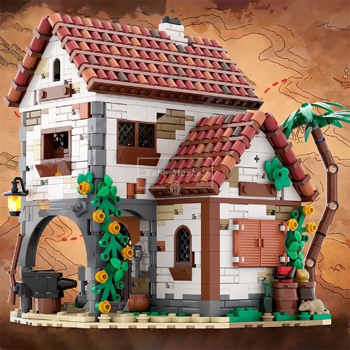 레고 크리에이터 호환 Pirates Blacksmith`s House 엘도라도 요새 해적 대장장이의 고향 MOC-124328 창작