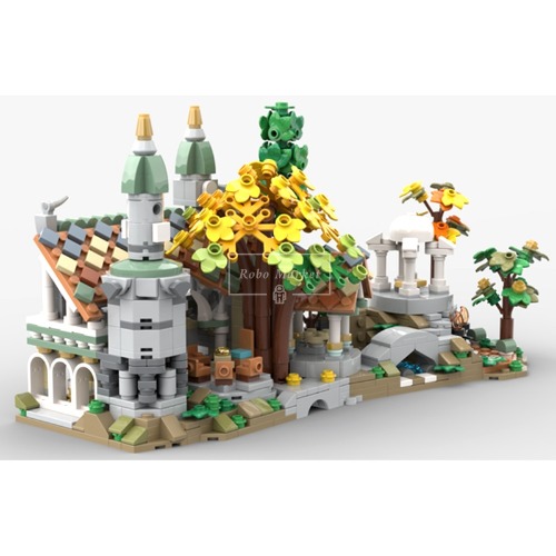 레고 무비 호환 반지의 제왕 미니 Rivendell 리븐델 호빗 MOC-140586 신제품 창작