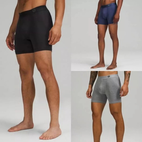 룰루레몬 Lululemon Always In Motion 남성용 복서 땀흡수 원단 스판 브리프 드로즈 팬티 3세트 LU01-0598