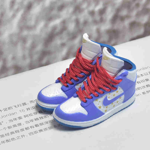 신발 미니어쳐 Nike DUNK special edition high top sup blue star MT-0591