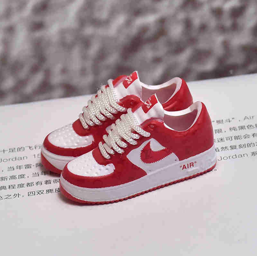 신발 미니어쳐 Nike Air Force 1 AF1 LV red MT-0359