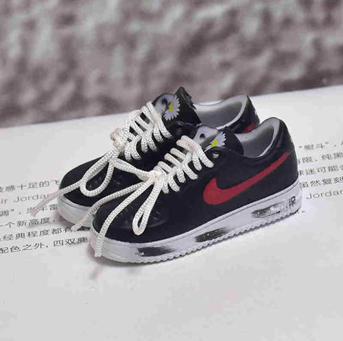 신발 미니어쳐 Nike Air Force 1 AF-1GD black red MT-0340