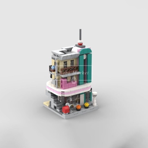 레고 크리에이터 호환 10260 Downtown Diner 미니 다운타운 디너 레스토랑 MOC-105259 신제품 창작