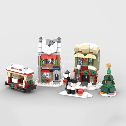 레고 크리에이터 호환 10308 Holiday Main Street 미니 홀리데이 메인 스트리트 MOC-124348 신제품 창작