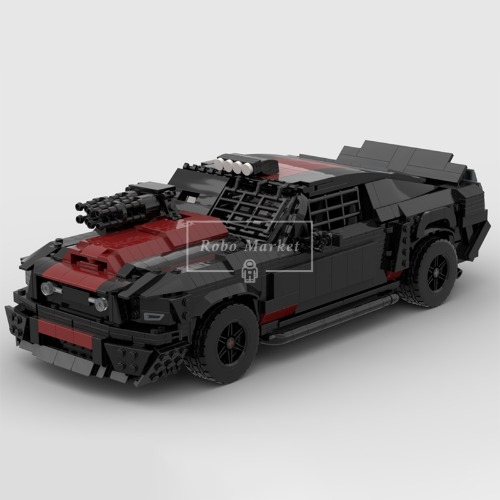 레고 스피드챔피언 호환 Movie Scene Car 포드 머스탱 데스 레이스 MOC-148219 신제품 창작