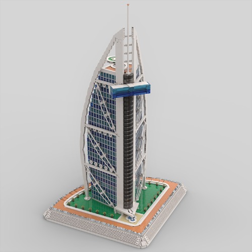 [국내배송] 레고 아키텍쳐 호환 8481pcs BURJ AL-ARAB 버즈 알 아랍 호텔 MOC-113482 신제품 창작