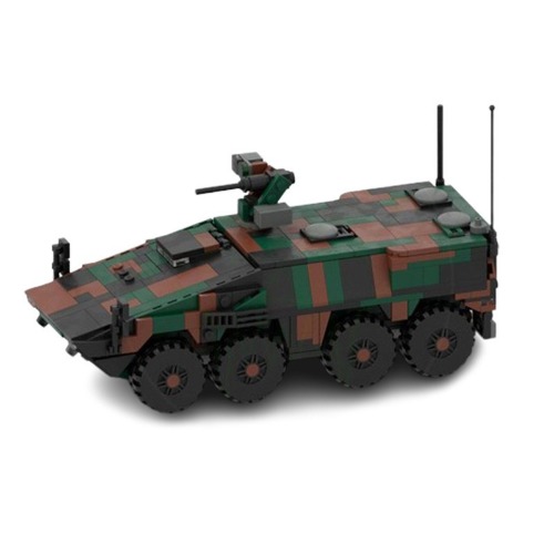 레고 밀리터리 호환 8x8 APC - 1:35 Scale 탱크 장갑차 MOC-161767 신제품 창작