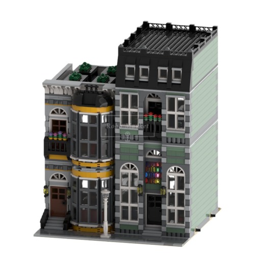 레고 크리에이터 MOC-42028 Yellow and Green Modular Homes 모듈러 하우스 호환 신제품 창작