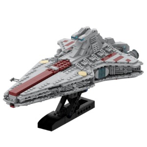 레고 스타워즈 MOC-45566 Venator Class Republic attack cruiser 공격 순양함 호환 신제품 창작