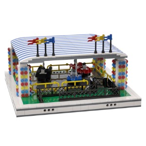 레고 크리에이터 MOC-37237 Bumper cars 클래식 놀이공원 범퍼카 호환 신제품 창작