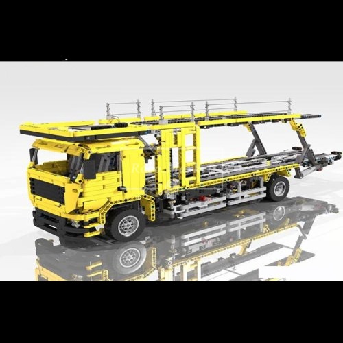 레고 테크닉 호환 신제품 Car Transporter 42009 이층 세단 자동차 전기 리프팅 MOC-4075 창작