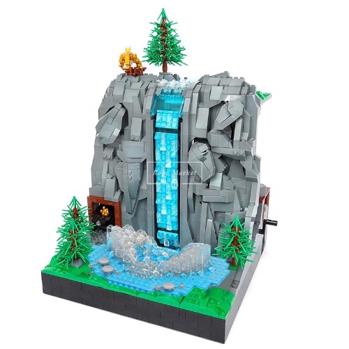 레고 크리에이터 신제품 Working Waterfall 워킹 워터폴 인공 폭포 MOC-117747 호환 한정판