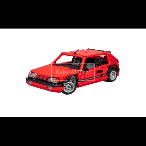 레고 테크닉 호환 신제품 Nico71 205 GTI 니코 승용차 레드 버전 MOC-109517 창작