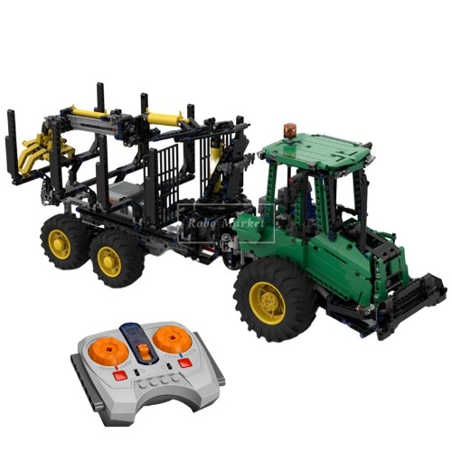 레고 MOC 창작 테크닉 신제품 원격제어 John Deere Forwarder 포워더 트럭 MOC-102400P 호환 한정판