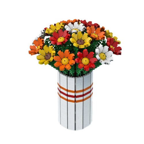 레고 크리에이터 호환 1963Pcs Flowers Bouquet 플라워 부케 화분 꽃병 MOC-60822 신제품 창작