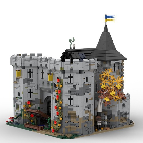 레고 크리에이터 호환 Black Falcon&#039;s Fortress 중세 블랙 팔콘의 요새 MOC-113094 신제품 창작