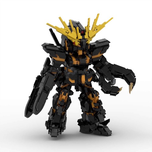 레고 무비 호환 Unicorn Gundam Unit 2 Banshee 유니콘 건담 메카로봇 MOC-X112 신제품 창작