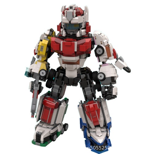 레고 무비 호환 AX Little Red Book Tokusou Sentai 메카 전투로봇 MOC-88697 신제품 창작