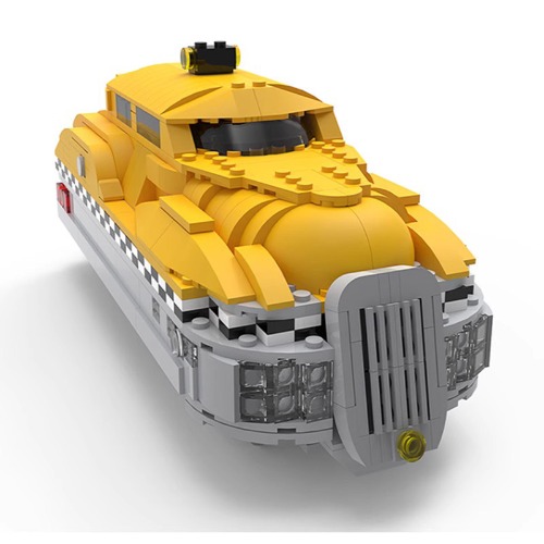 레고 무비 호환 Korben&#039;s Taxi 노란색 제5원소 택시 MOC-41631 신제품 창작