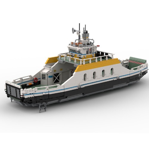 레고 크리에이터 호환 Medium sized car ferry 중형 자동차 페리 선박 MOC-123279 신제품 창작