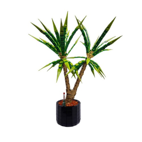 레고 크리에이터 호환 Dracaena Marginata (Dragon Tree) 드래곤 트리 분재 화분 MOC-118715 신제품 창작