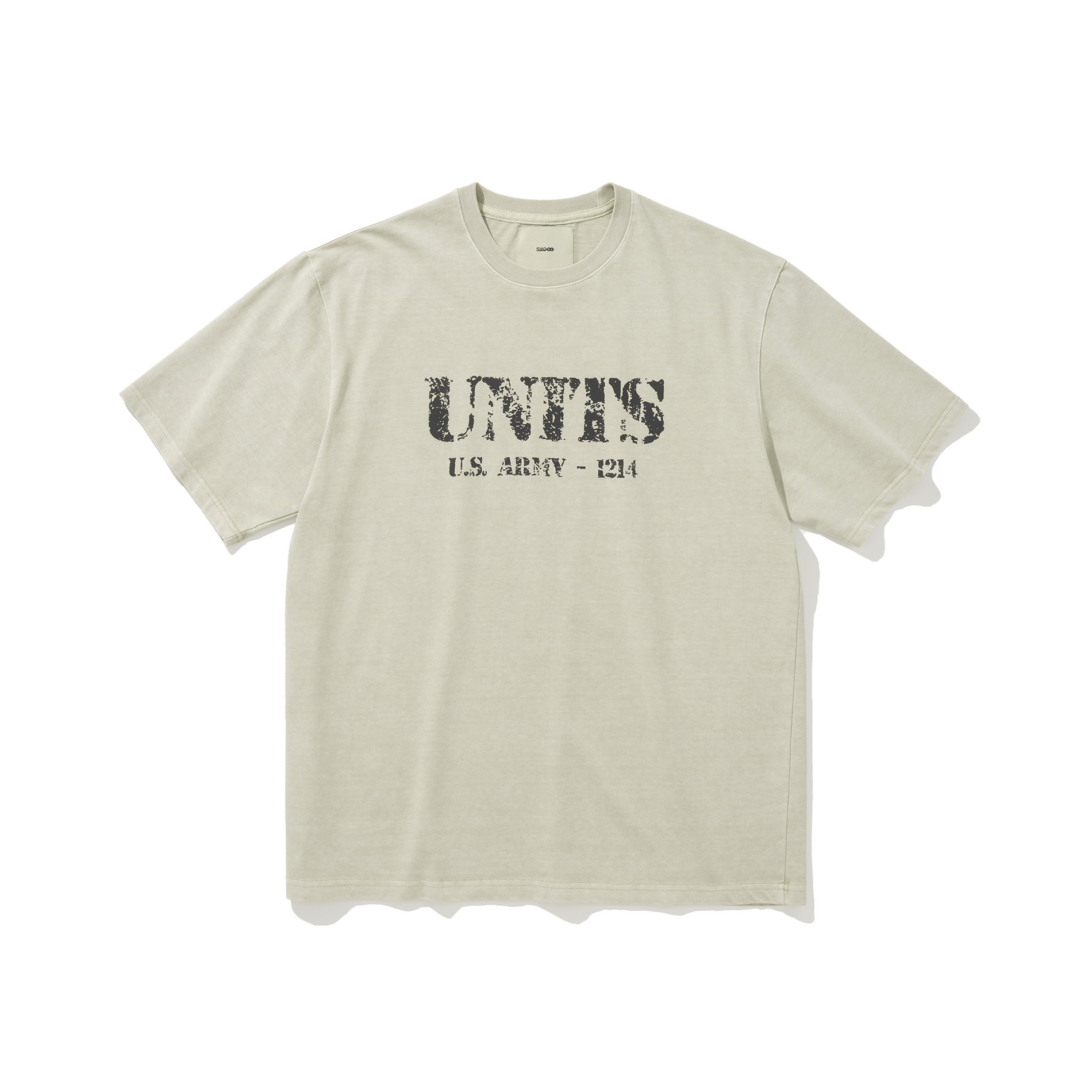 [MASCULINE LINE] ARMY UNITS PIGMENT WASHED T-SHIRT #1