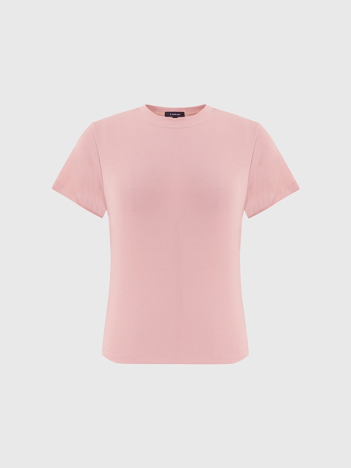 [LOOKAST X 29CM] 리안 미니멀 슬림 티셔츠_로즈 핑크