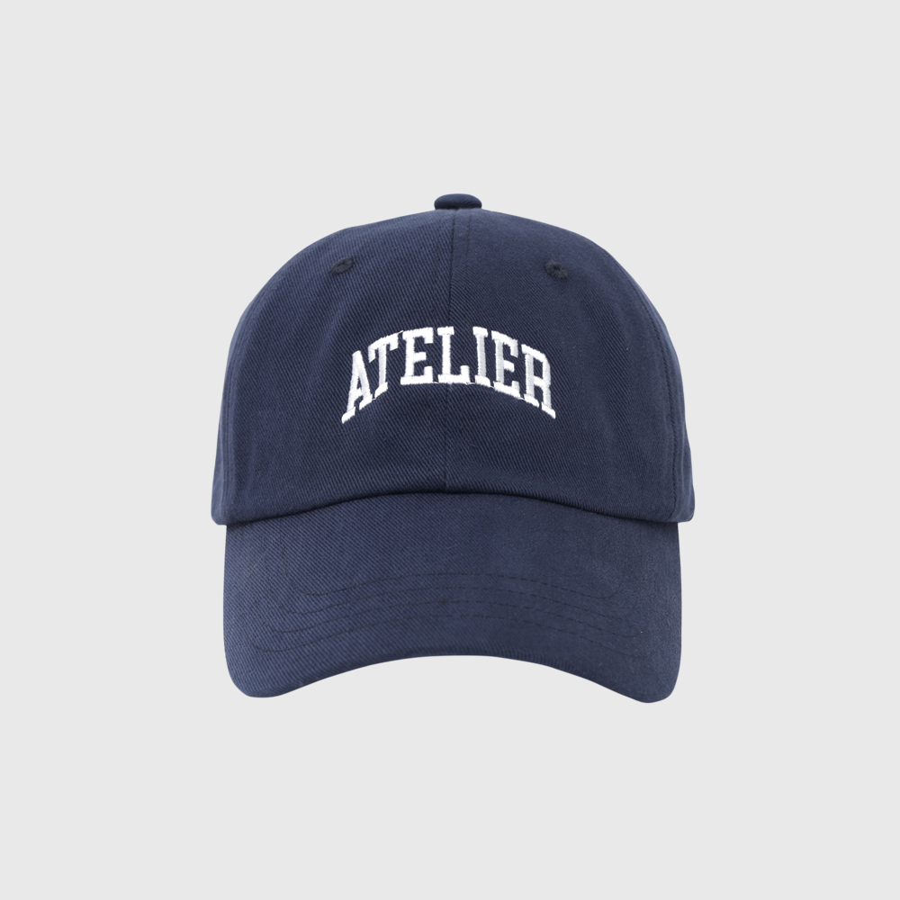 네이비 아틀리에 엠브로이더리 볼캡 / NAVY ATELIER EMBROIDERY BALL CAP