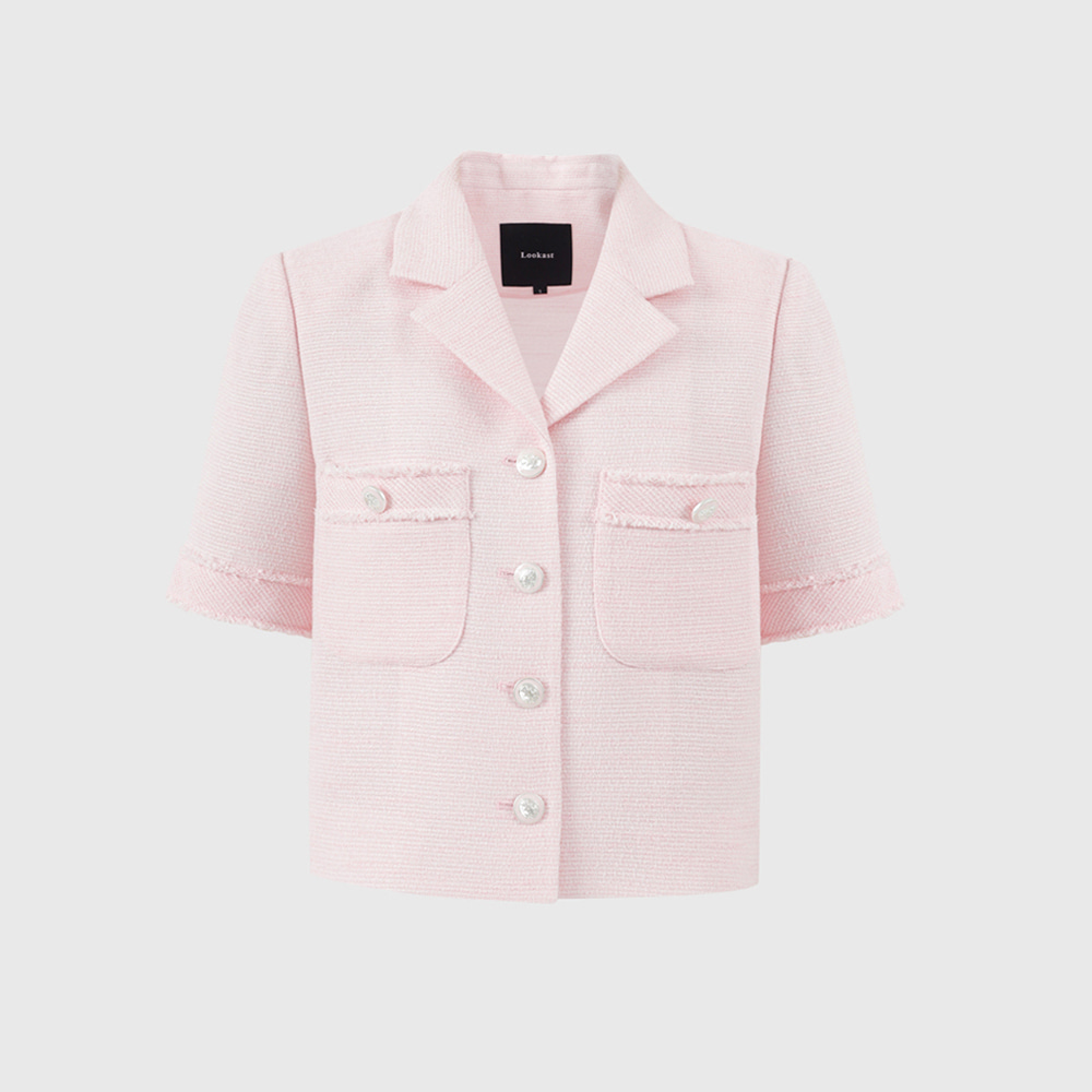 핑크 조이 썸머 트위드 자켓