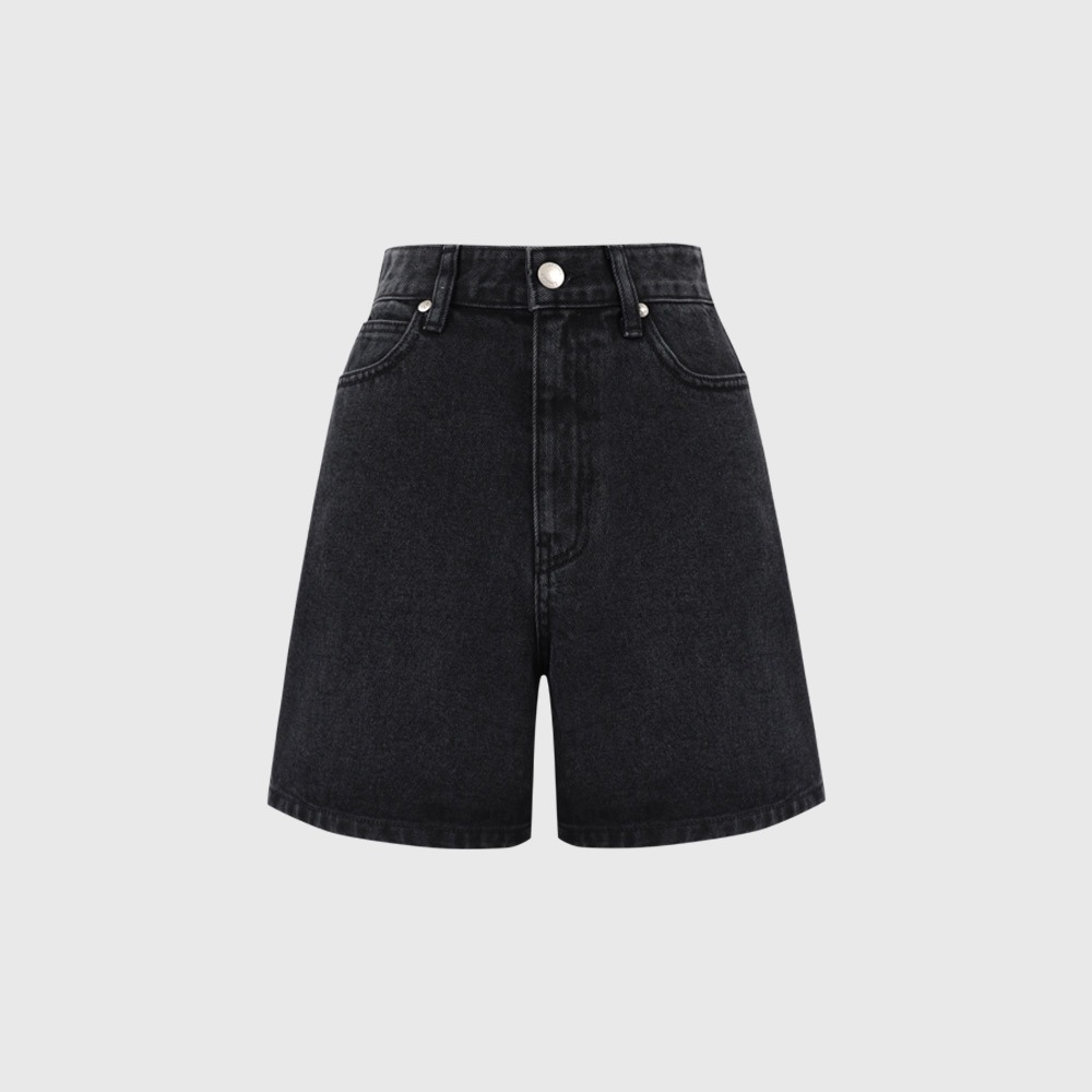 브린 데님 숏 팬츠_블랙 / BRYNN DENIM SHORT PANTS_BLACK