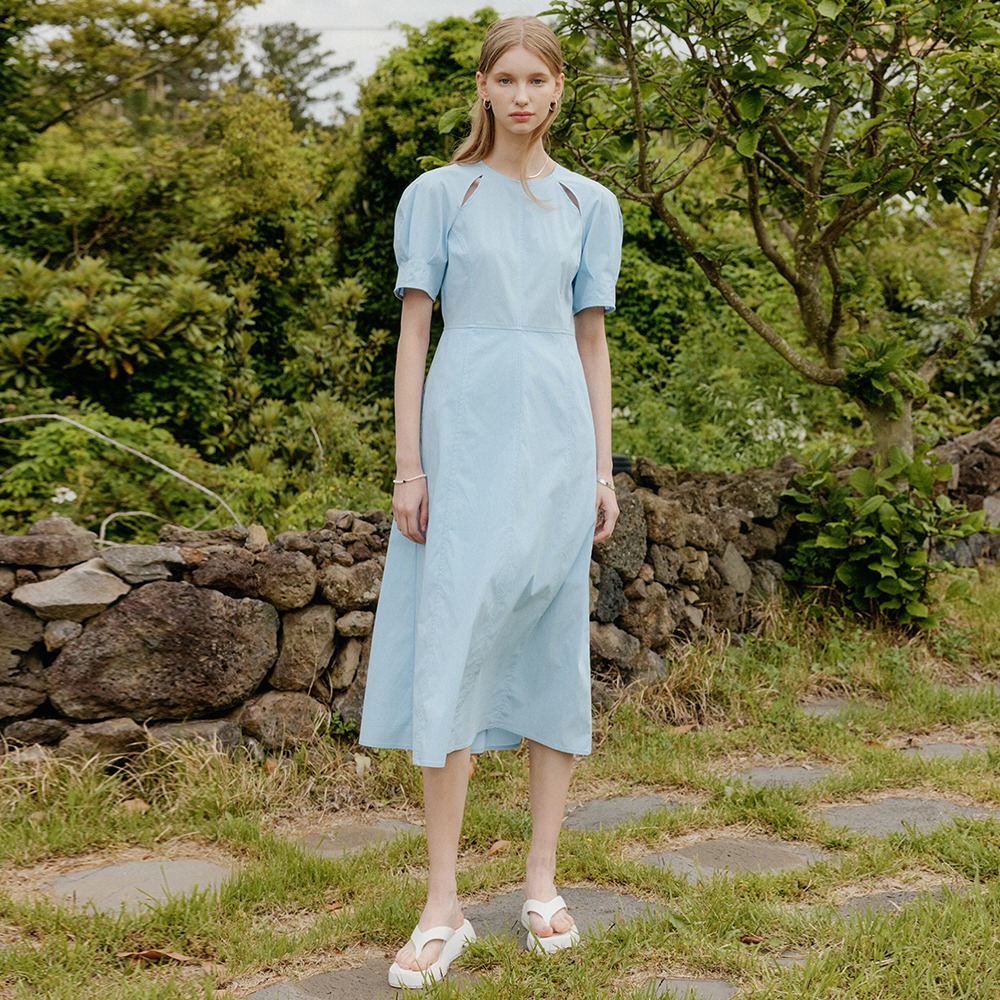 [LOOKAST X HAGO] 블루 아리아 슬릿 드레스 / BLUE ARIA SLIT DRESS