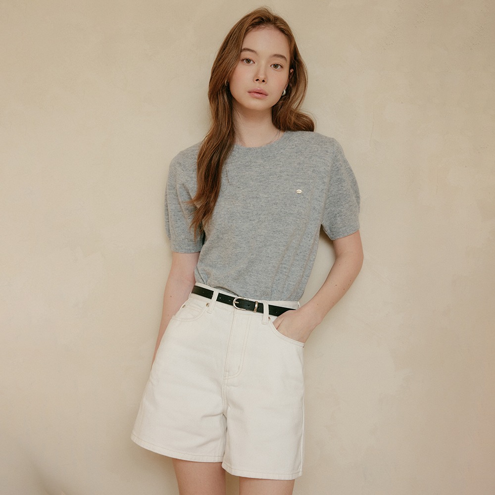 알레나 울 라운드 니트_그레이 / ALENA WOOL ROUND KNIT_GREY