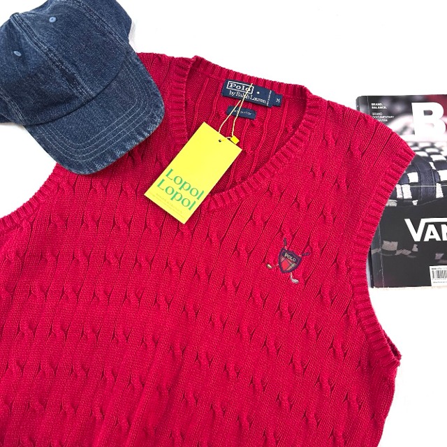 Polo ralph lauren cable knit vest (kn2209)