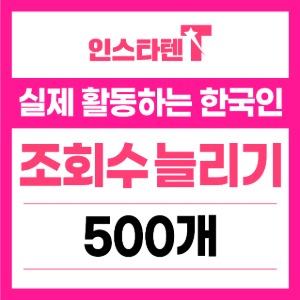 동영상 조회수 500개