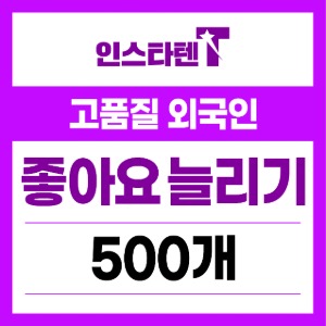 외국인 좋아요 500개