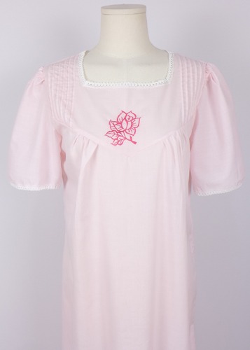 (eu)pink embroidered maxi dress