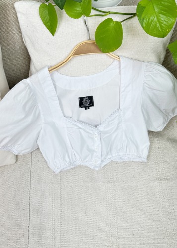 (eu)white crop blouse