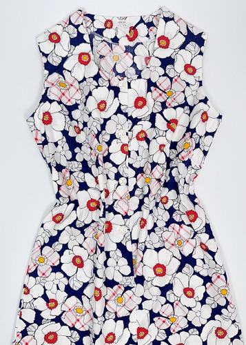 (japan)floral cotton dress