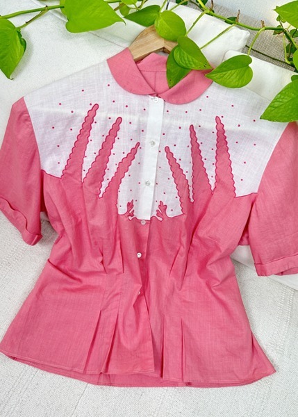 (eu)western style embroidered blouse