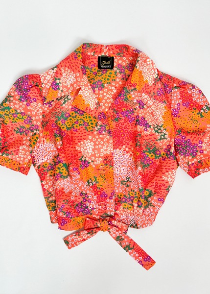 (eu)70s grill modell floral blouse