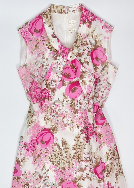 (eu)60~70s floral shift dress
