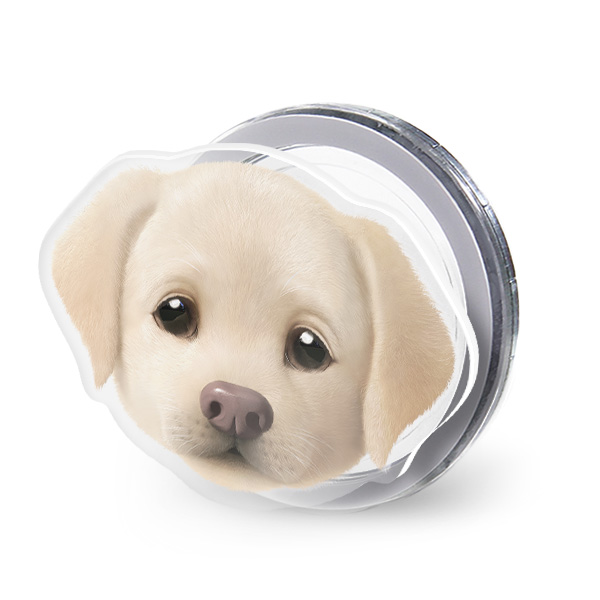 Butter the Labrador Retriever Face Acrylic Magnet Tok (for MagSafe)
