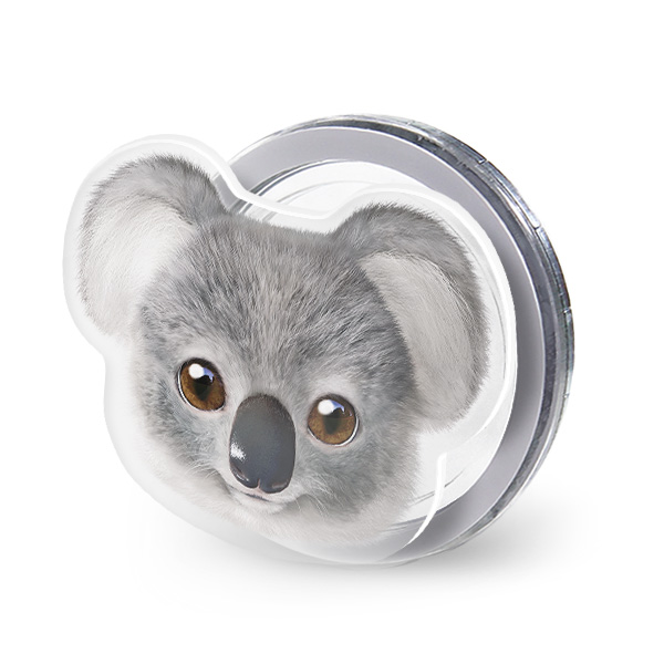 Coco the Koala Face Acrylic Magnet Tok (for MagSafe)