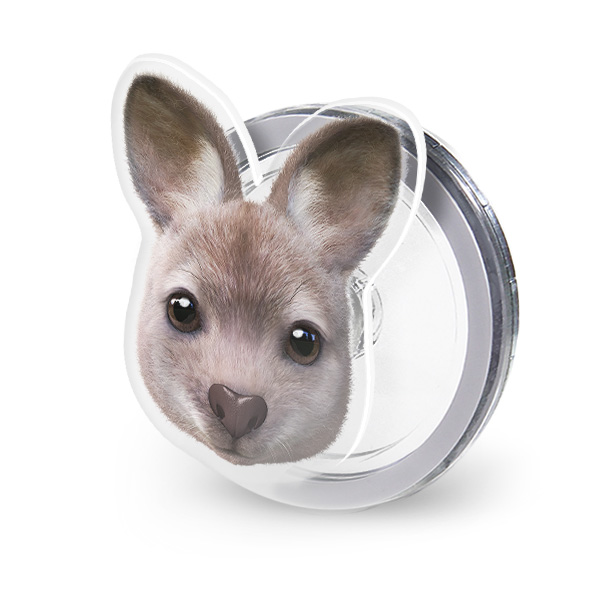 Wawa the Wallaby Face Acrylic Magnet Tok (for MagSafe)