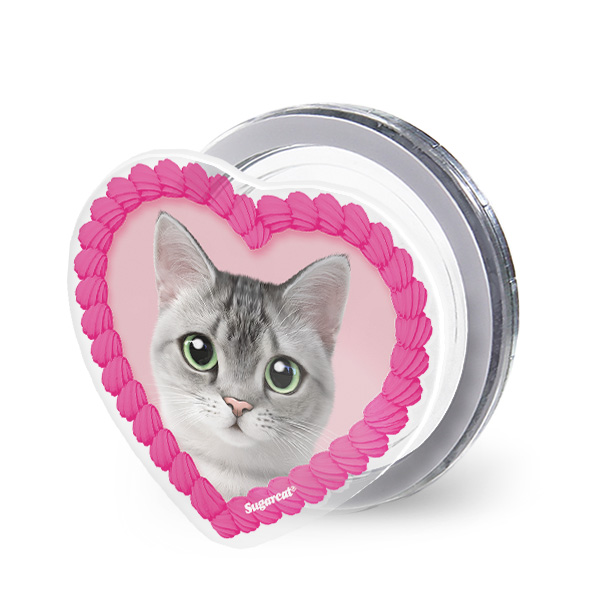 Cookie the American Shorthair MyHeart Acrylic Magnet Tok (for MagSafe)