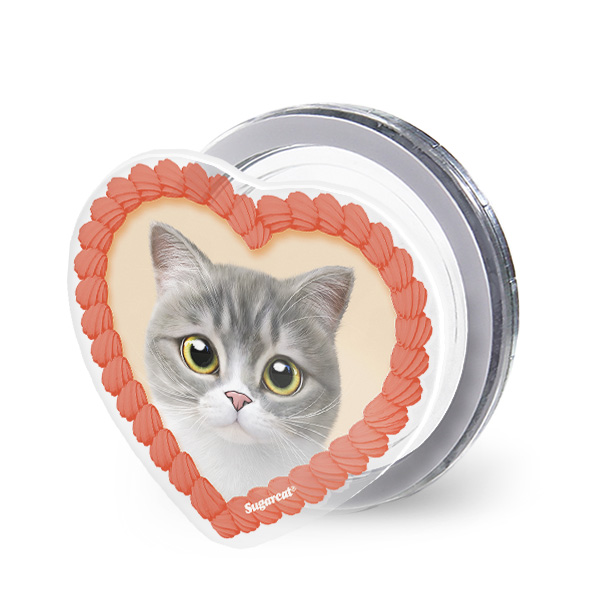 Moon the British Cat MyHeart Acrylic Magnet Tok (for MagSafe)